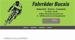 Desktop Screenshot of fahrraeder-bucsis.at