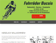 Tablet Screenshot of fahrraeder-bucsis.at